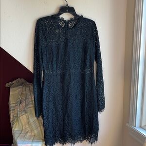 Lulu’s Elegant Black Lace‎ Dress 19” P2P GUC